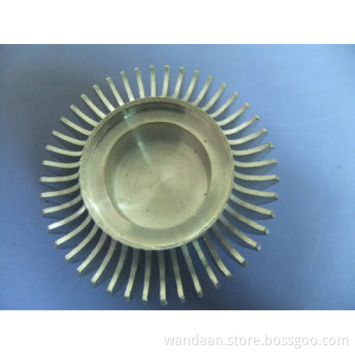 LED Radiator of Customized Shape, Aluminum, Precision Machining